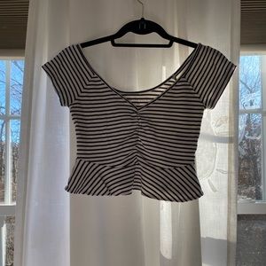 Striped crop top